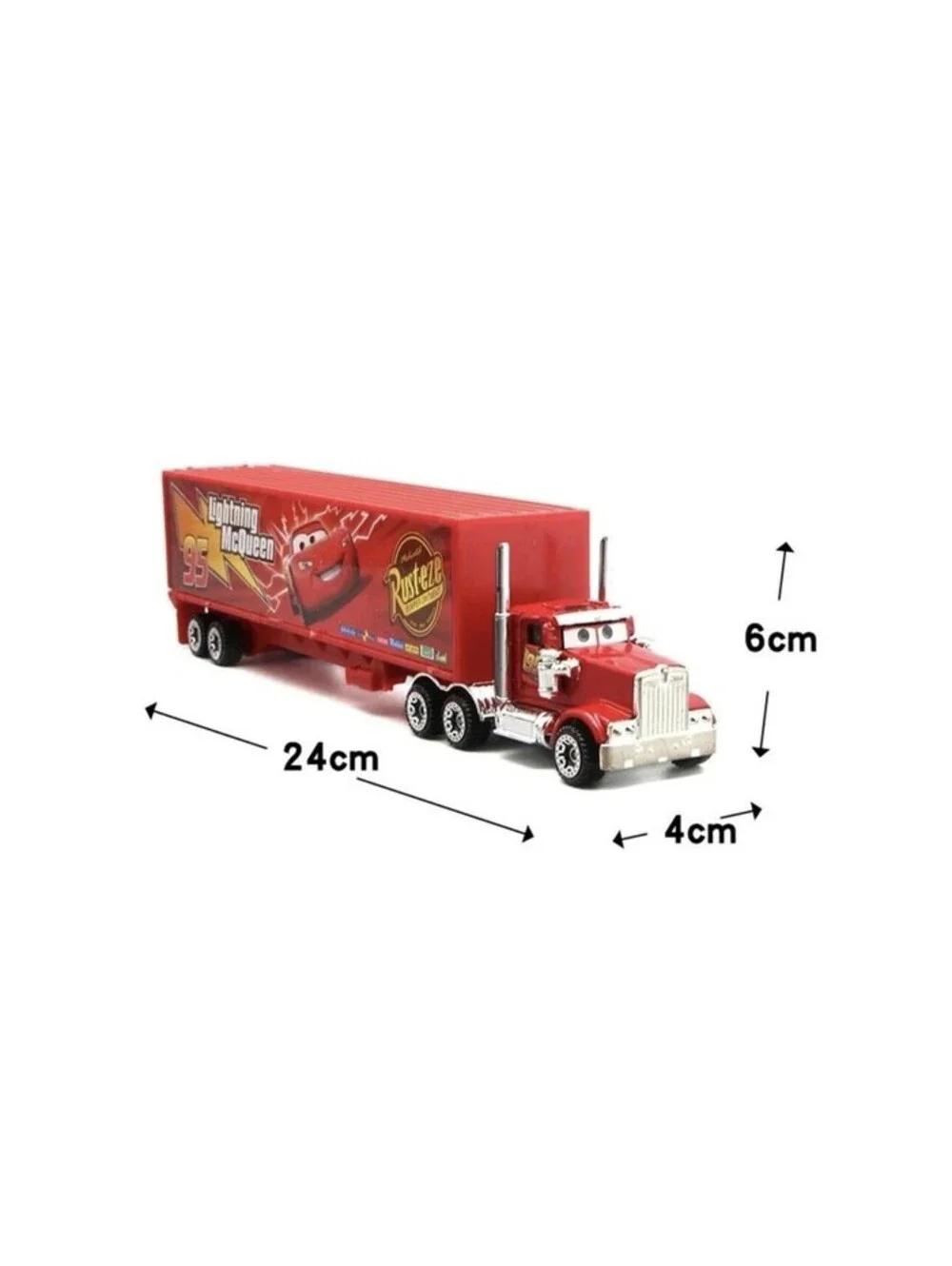 7PCS Disney Pixar Cars Lightning McQueen Jackson Storm Mack Truck Diecast USA